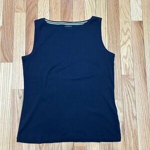 Talbots Navy Sleeveless Top